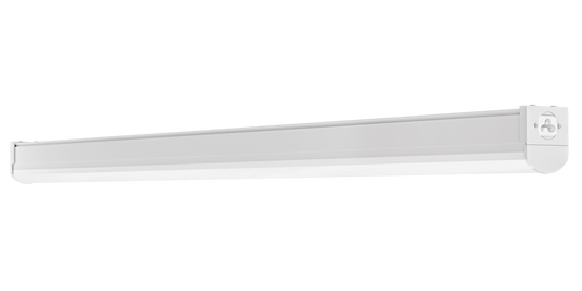 Perlglow 3 Ft 18/36W 1800/3600 Lumens Frosted White Finish Linear Shape Damp Rated Selectable CCT 30,35,41,50,65K Linkable Linear Fixture