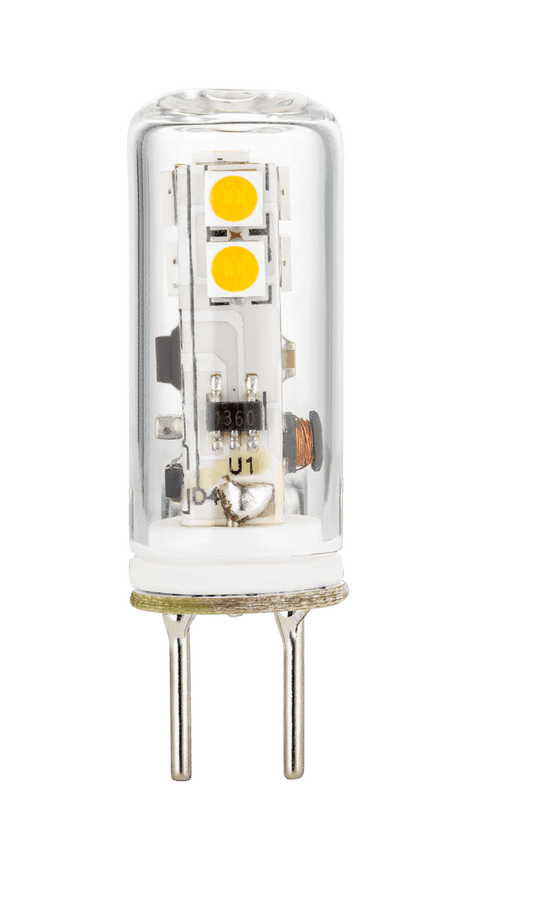 Perlglow 2 Watts gy6.35 Shape GY6.35 Base Type 200 Lumens Clear LED Light Bulb 2700K Soft White