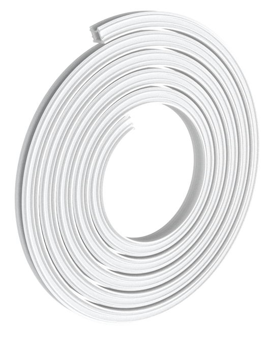 Perlglow P-95727  Pc opal Cover Material Frosted 1/2" flexible trimless channel silicon cover