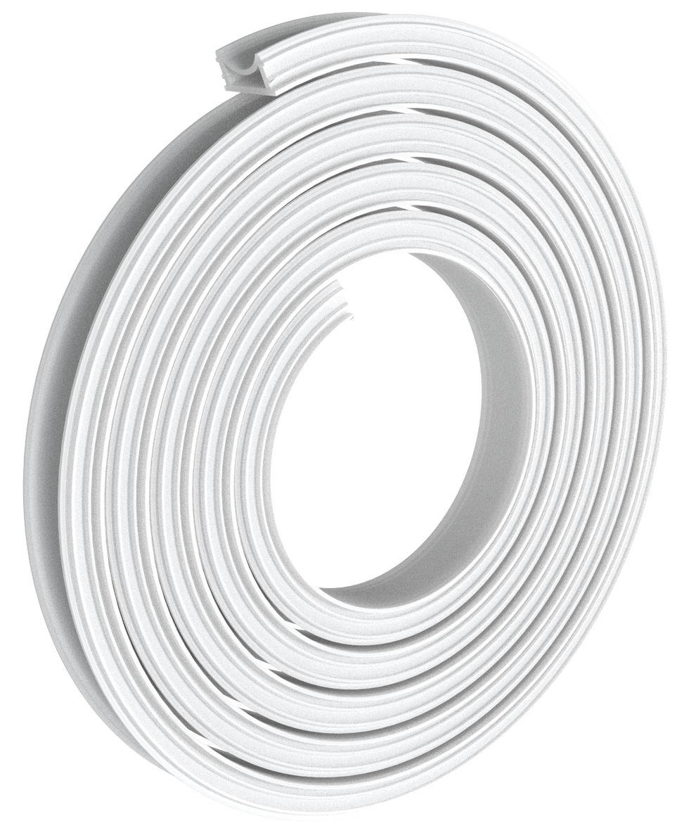 Perlglow P-95728  Pc opal Cover Material Frosted 1" flexible trimless channel silicon cover