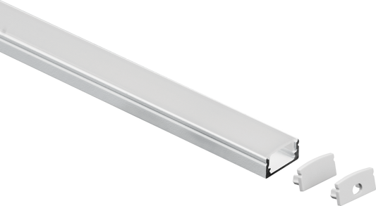 Perlglow P-96427 White Finsih Pc opal Cover Material Frosted 1/2" aluminum surface mount channel white