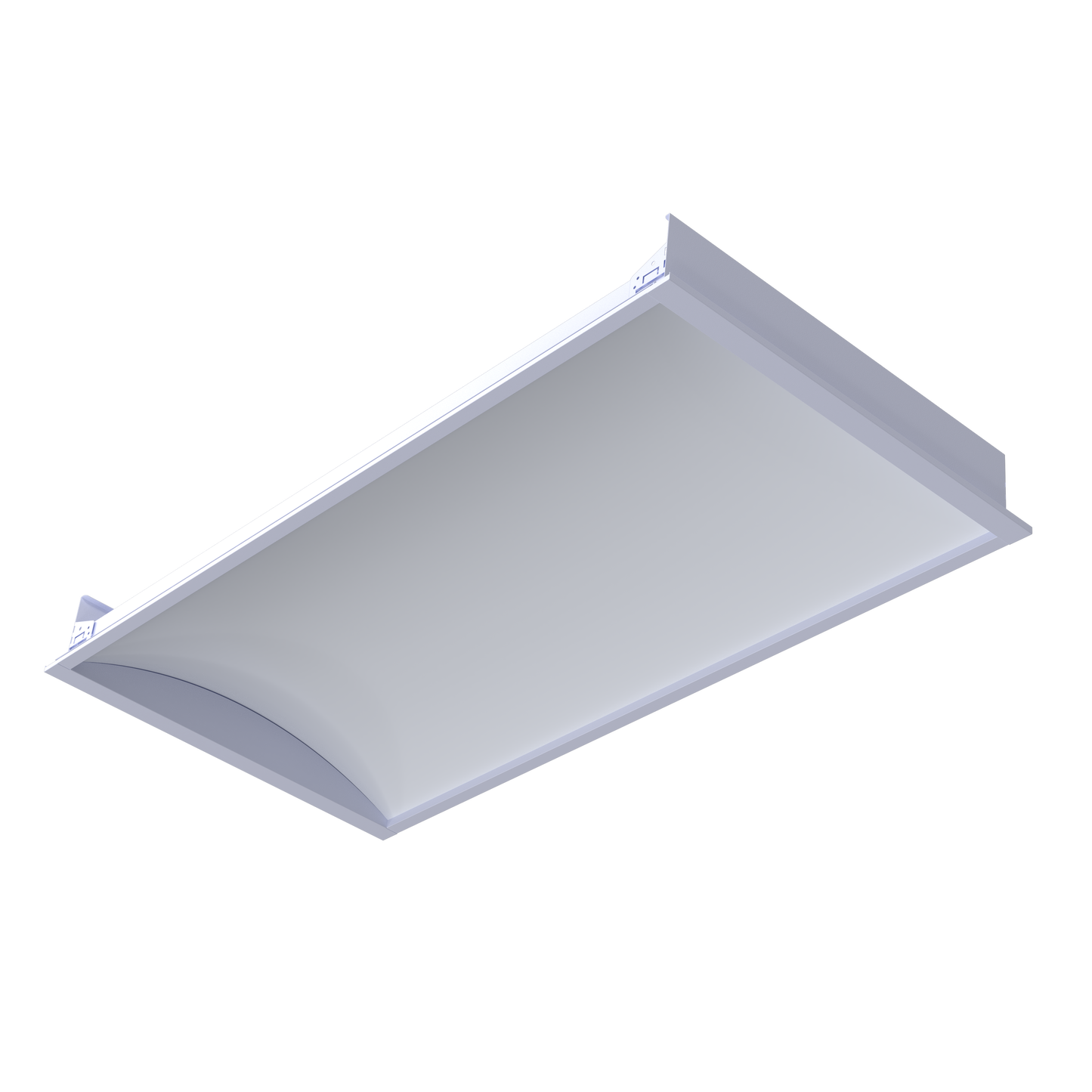 Perlglow 2X4 50/60/70W 5750/6900/8050 Lumens Frosted Wet Rated Selectable CCT 30,35,41,50,65K Backlit Vault Troffer