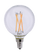 Perlglow 4.5 Watts G16 Shape E12 Base Type 600 Lumens Clear LED Light Bulb 5000K Super White