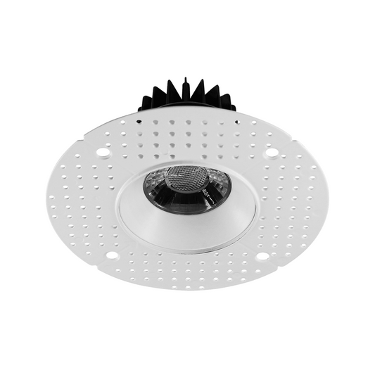 P-5000 3.5 Inch Trimless Round White 12W 1000 Lumens 5CCT Recessed Light