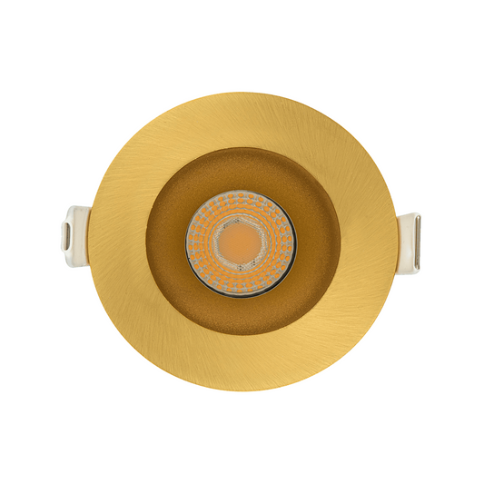 P-5019 2 Inch Round Brushed Brass 8W 700 Lumens 5CCT Recessed Light