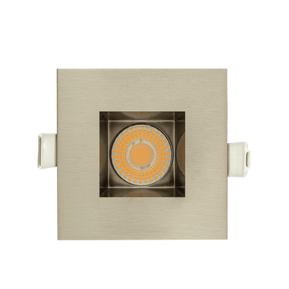 P-5024 2 Inch Square Brushed Nickel 8W 700 Lumens 5CCT Recessed Light