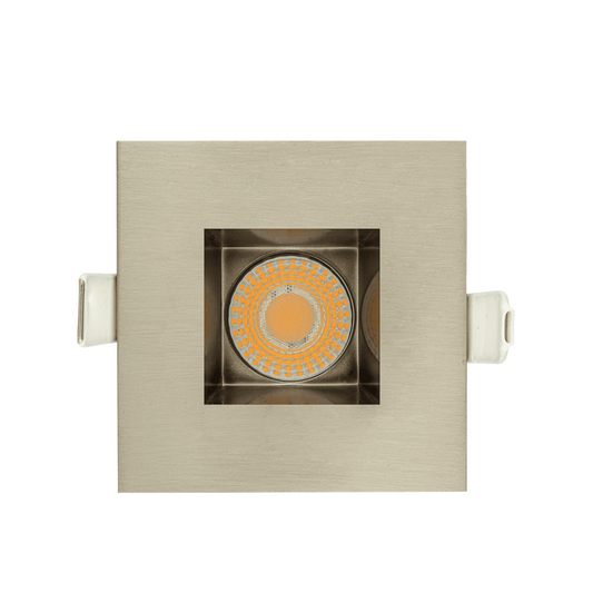 P-5024 2 Inch Square Brushed Nickel 8W 700 Lumens 5CCT Recessed Light