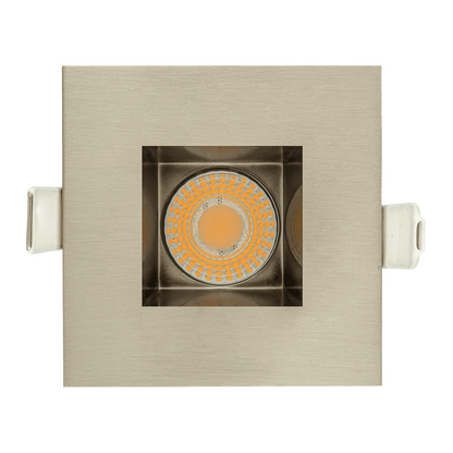 P-5036 2 Inch Square Brushed Nickel 14/20W 1200/1700 Lumens 5CCT Recessed Light