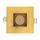 P-5037 2 Inch Square Brushed Brass 14/20W 1200/1700 Lumens 5CCT Recessed Light