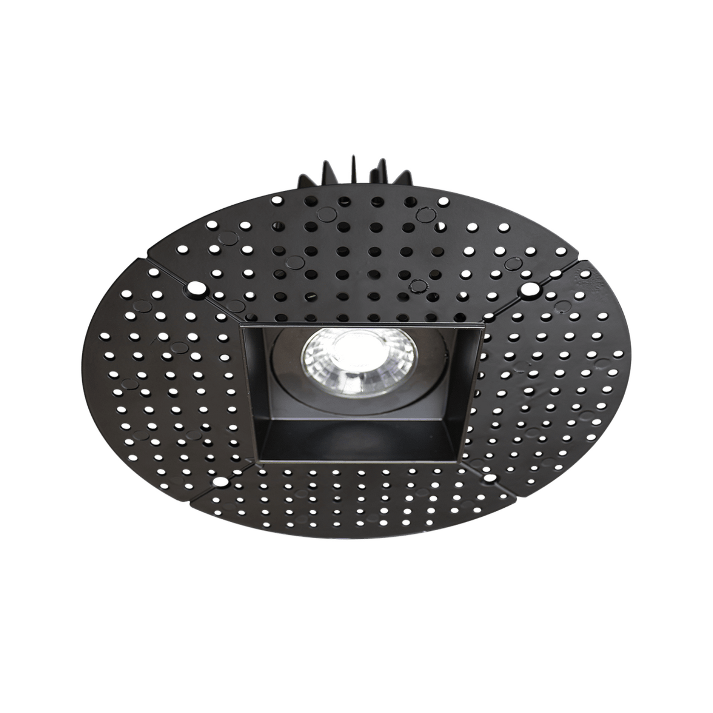 P-5062 3.5 Inch Trimless Square Black 12W 850 Lumens 5CCT Recessed Light