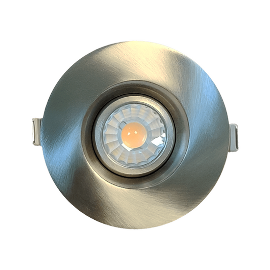 P-5112 3 Inch Round Brushed Nickel 8W 650 Lumens 5CCT Gimbal Light