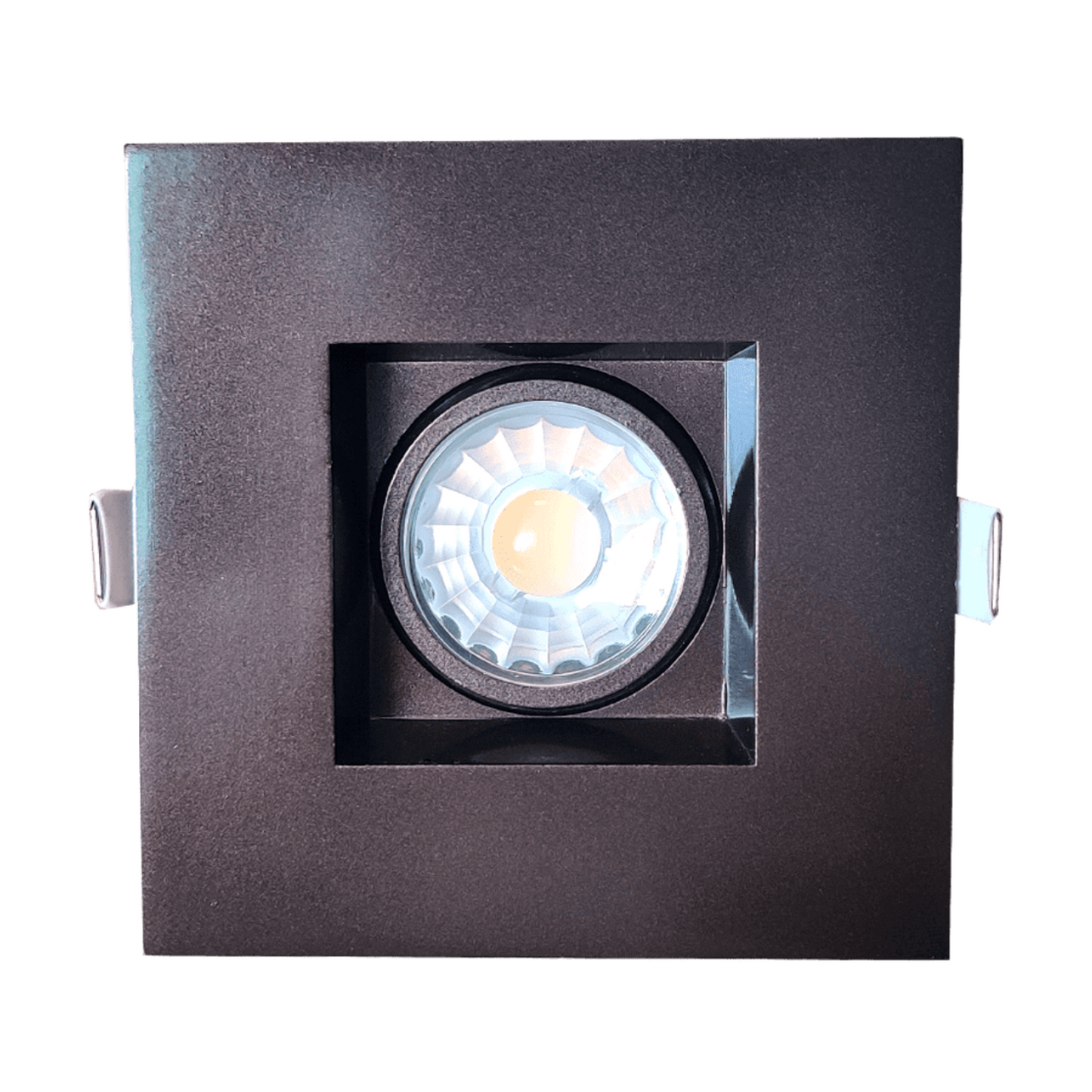 P-5117 3 Inch Square Bronze 8W 650 Lumens 5CCT Gimbal Light