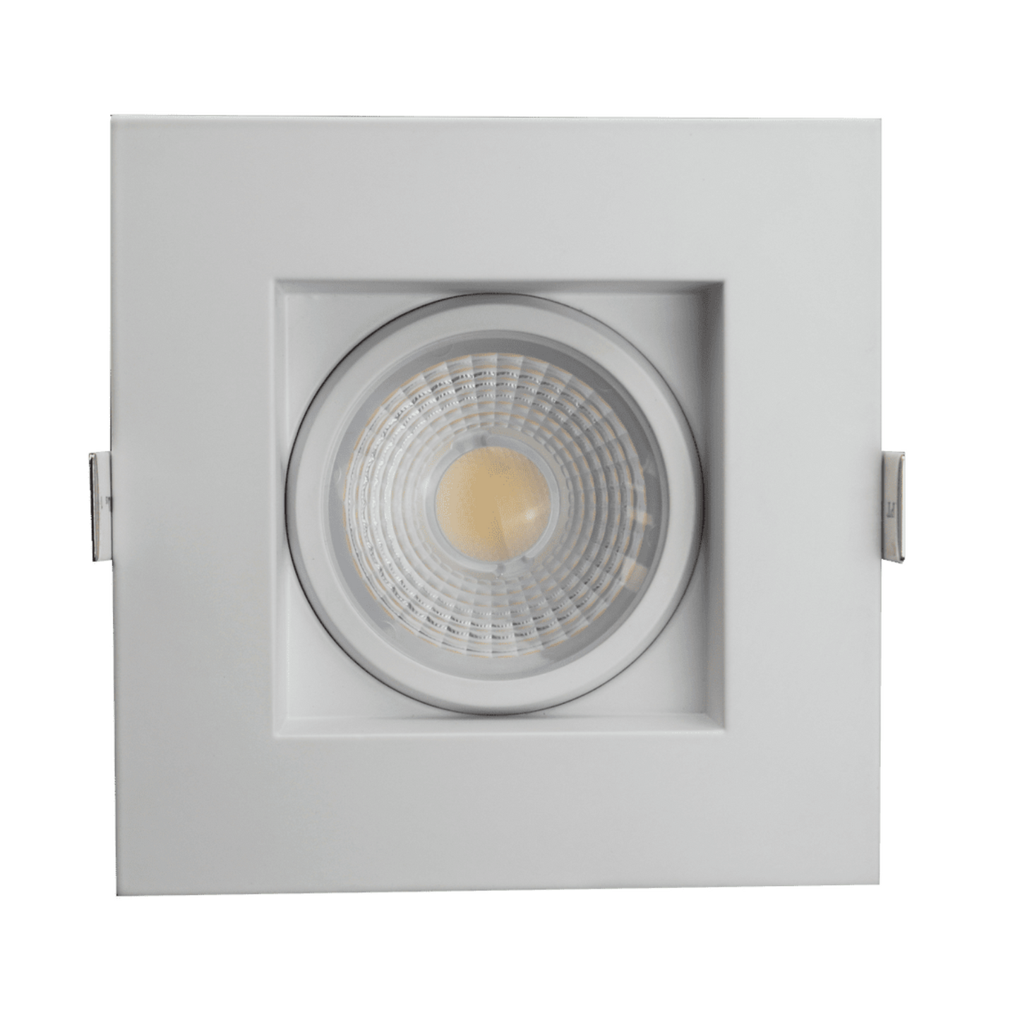 P-5119 4 Inch Square White 14W 1100 Lumens 5CCT Gimbal Light