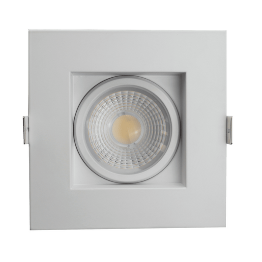 P-5119 4 Inch Square White 14W 1100 Lumens 5CCT Gimbal Light