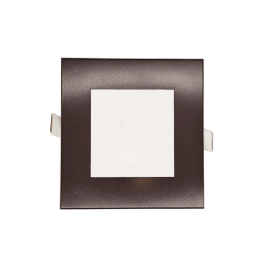 P-5157 4 Inch Square Bronze 12W 1000 Lumens 5CCT Slim Ultra-Thin light