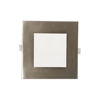 P-5159 6 Inch Square Brushed Nickel 18W 1400 Lumens 5CCT Slim Ultra-Thin light