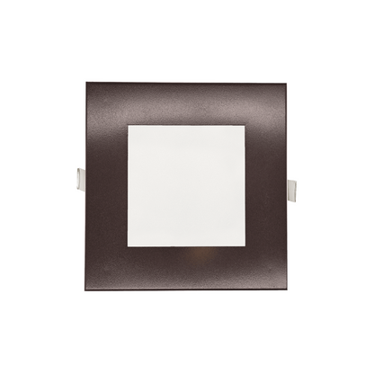 P-5160 6 Inch Square Bronze 18W 1400 Lumens 5CCT Slim Ultra-Thin light