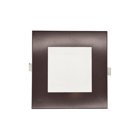 P-5160 6 Inch Square Bronze 18W 1400 Lumens 5CCT Slim Ultra-Thin light