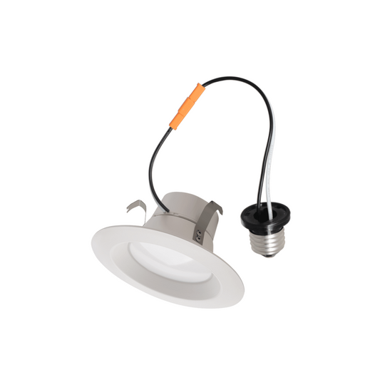 P-5229 4 Inch Round White 10W 750 Lumens Soft White 2700k Retrofit Light