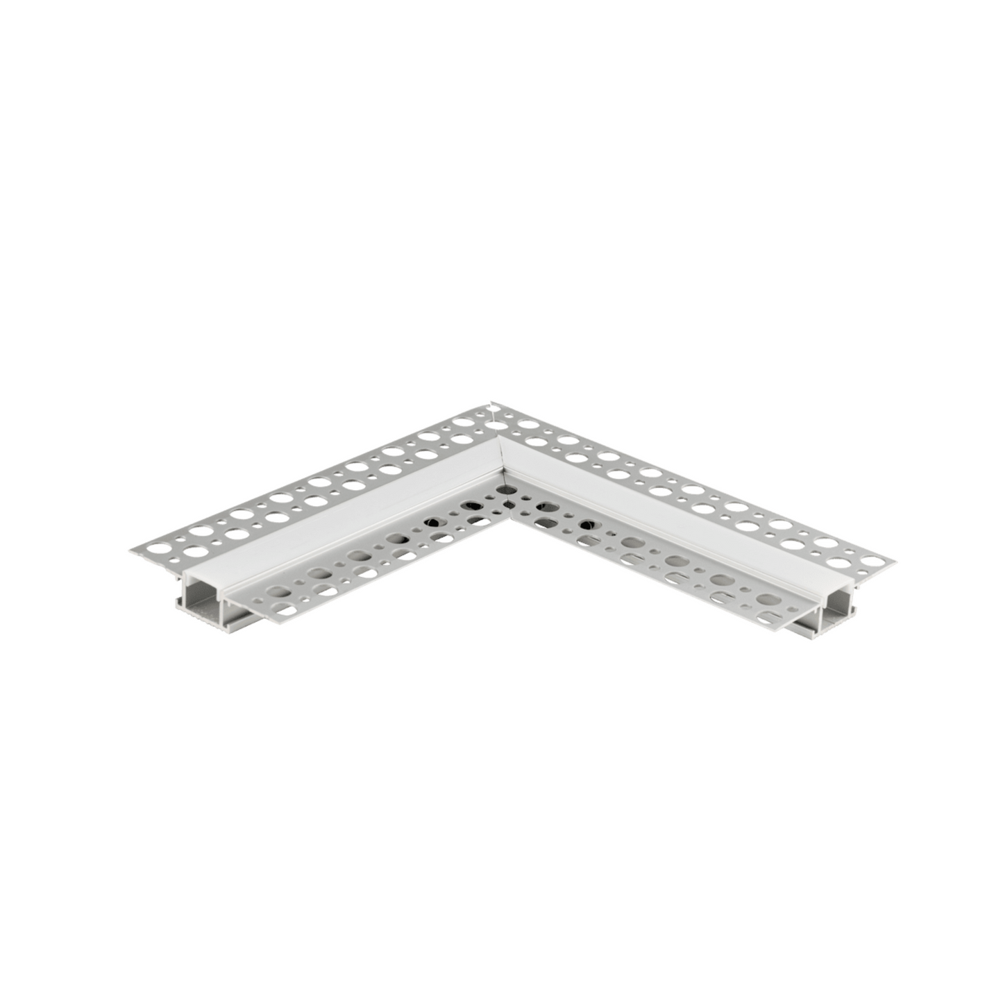 P-5275 Trimless LED Recessed Aluminum L Corner Connector, Tape Light Size 14mm, Length 6.5 Inch