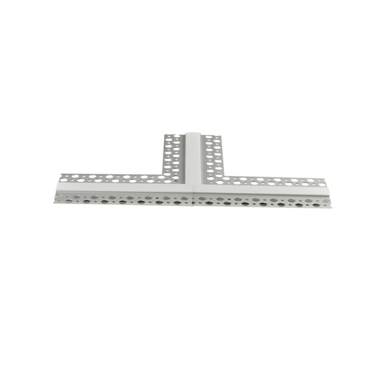 P-5279 Trimless LED Recessed Aluminum T Corner Connector, Tape Light Size 14mm, Length 10.5 Inch X 10.5 Inch