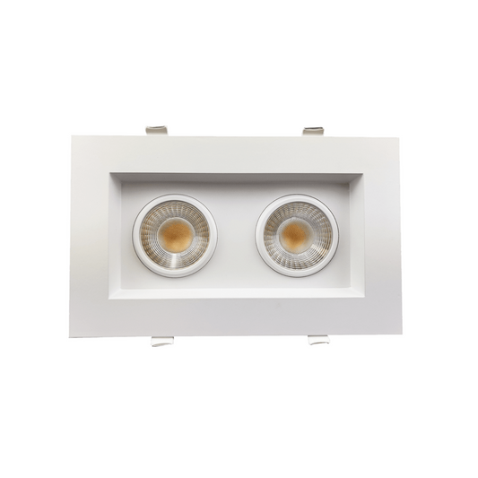 P-5447 4 Inch 2 Head White 28W 2200 Lumens 5CCT Gimbal Light