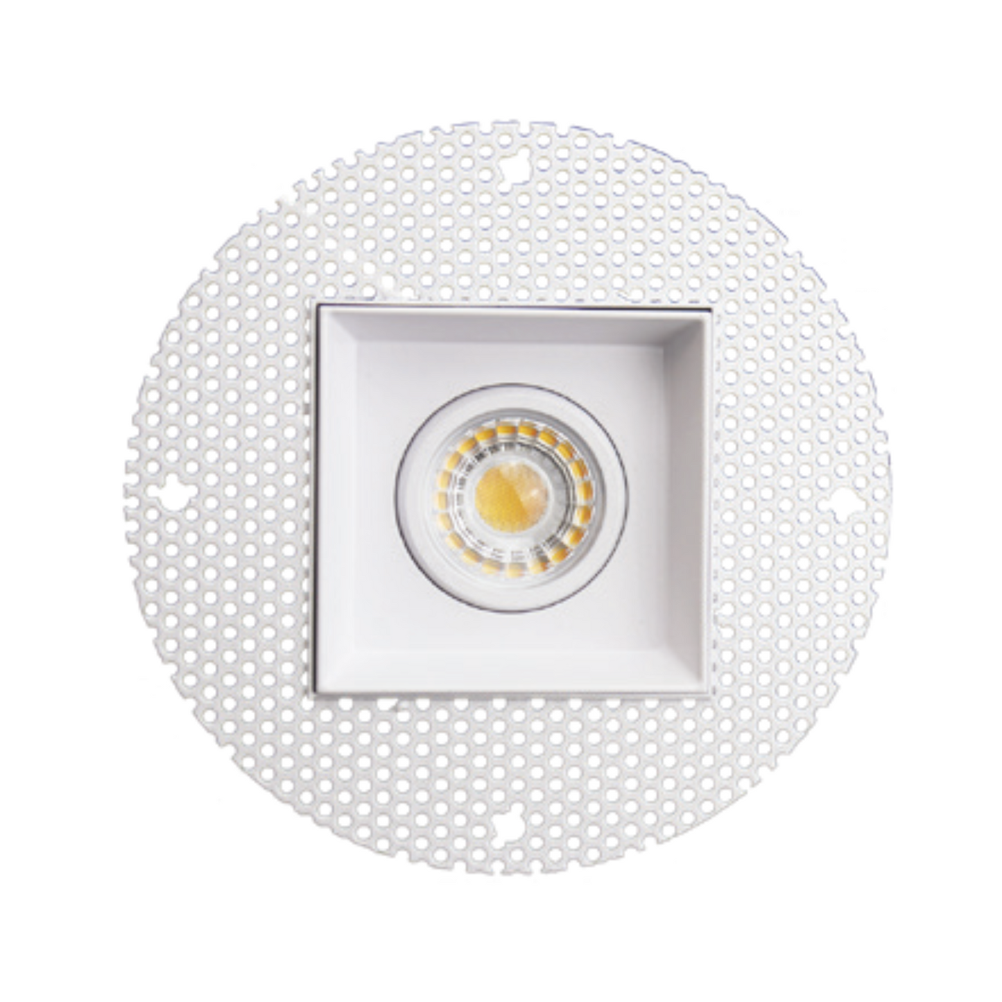 P-5457 3 Inch Trimless Square White 8W 600 Lumens 5CCT Gimbal Light