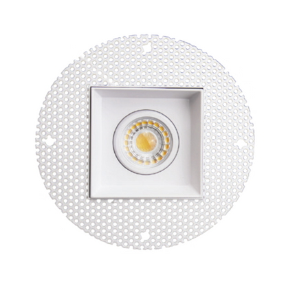 P-5457 3 Inch Trimless Square White 8W 600 Lumens 5CCT Gimbal Light