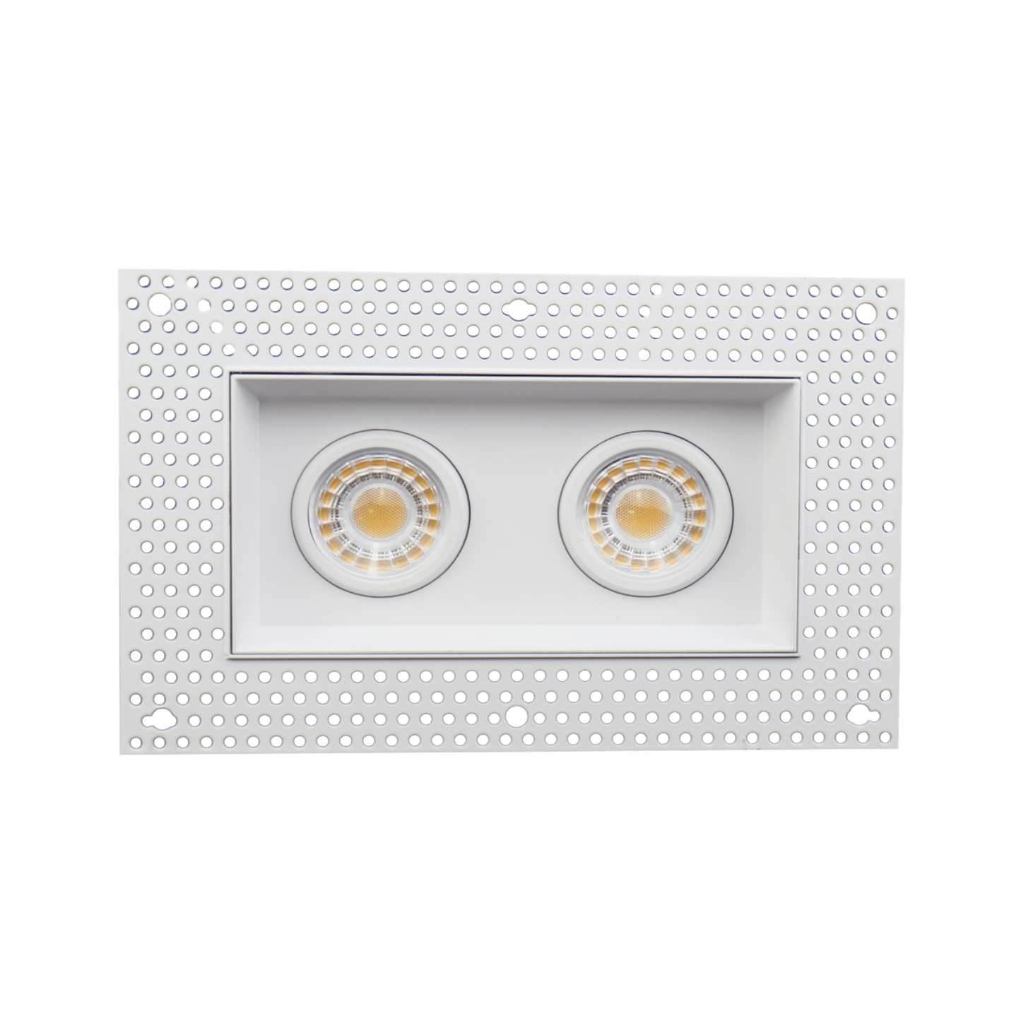 P-5458 3 Inch Trimless 2 Head White 15W 1200 Lumens 5CCT Gimbal Light