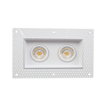 P-5458 3 Inch Trimless 2 Head White 15W 1200 Lumens 5CCT Gimbal Light