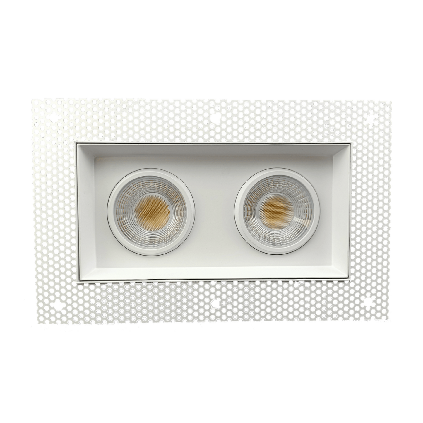 P-5461 4 Inch Trimless 2 Head White 28W 2200 Lumens 5CCT Gimbal Light