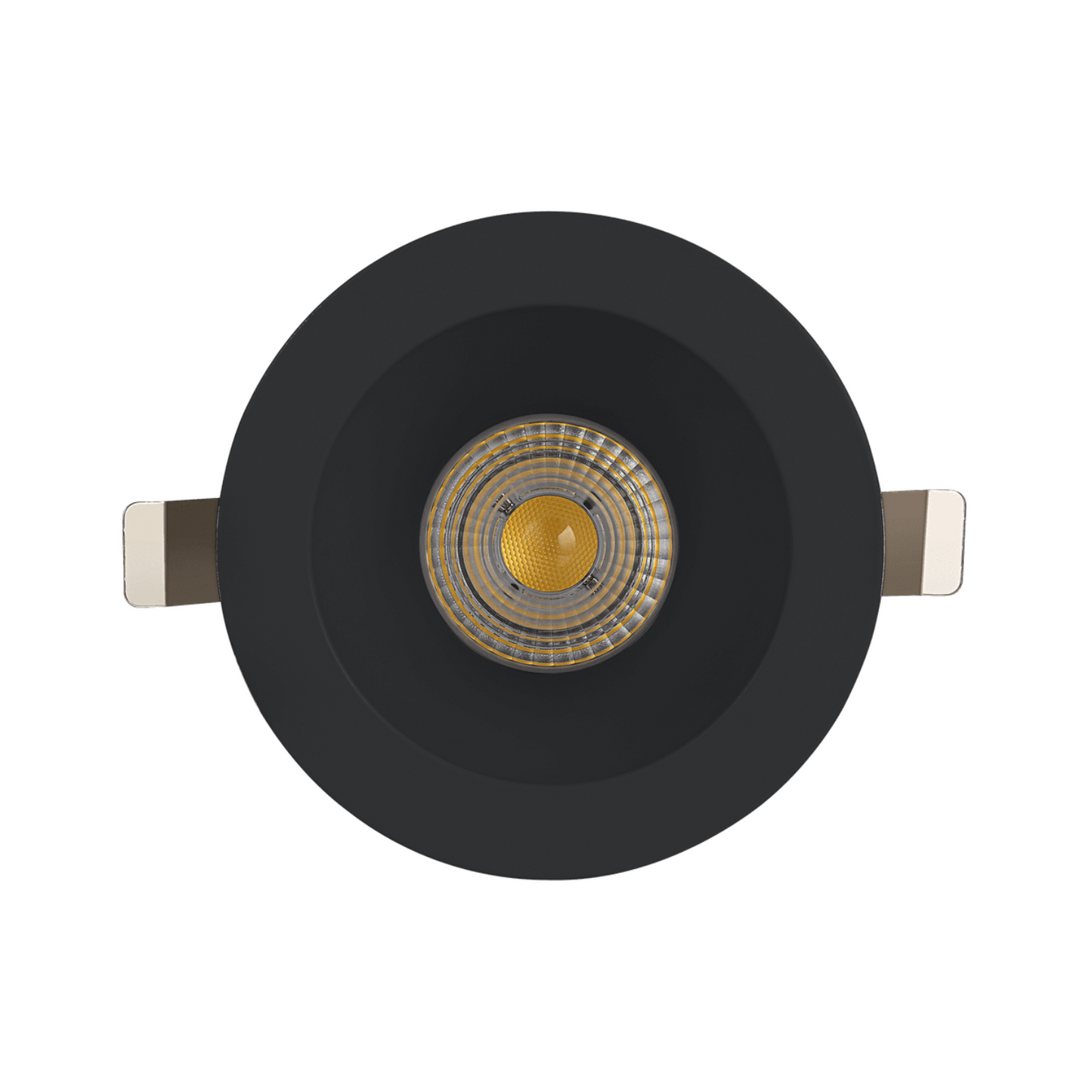P-5468 4 Inch Round Deep Black Smooth 15W 1100 Lumens 5CCT Recessed Light