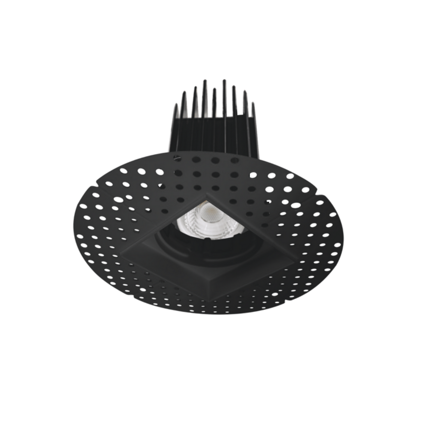 P-5469 2 Inch Trimless Mash Square Black 14W 950 Lumens 5CCT Recessed Light