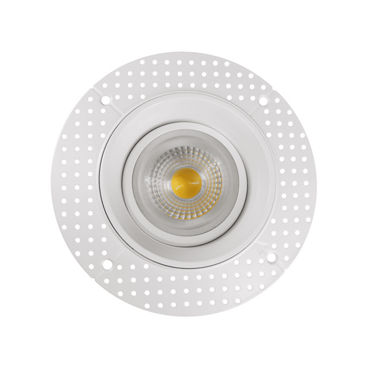 P-5471 4 Inch Trimless Round White 13W 1000 Lumens 5CCT Gimbal Light