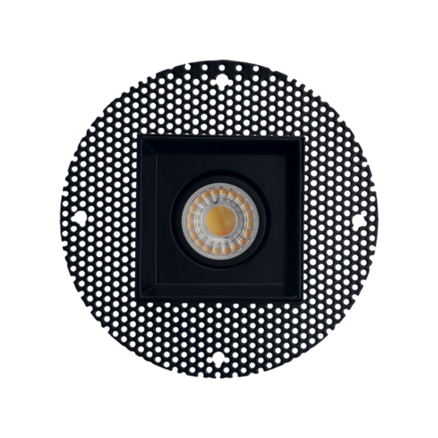 P-5472 3 Inch Trimless Square Black 8W 700 Lumens 5CCT Gimbal Light