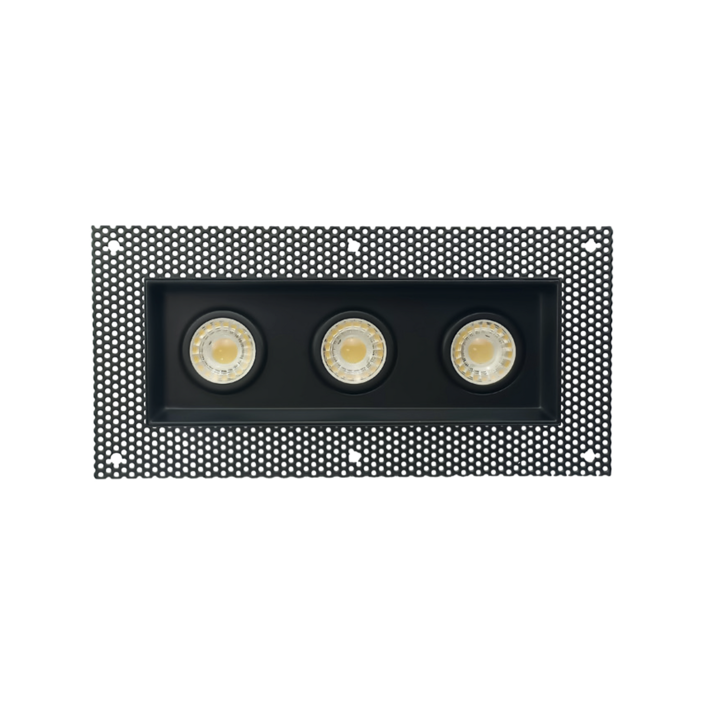 P-5474 3 Inch Trimless 3 Head Black 23W 1950 Lumens 5CCT Gimbal Light