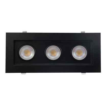 P-5450 4 Inch 3 Head Black 42W 3300 Lumens 5CCT Gimbal Light