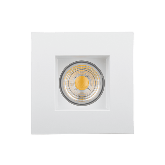 P-5070 4 Inch Square White Smooth 15W 1100 Lumens 5CCT Recessed Light