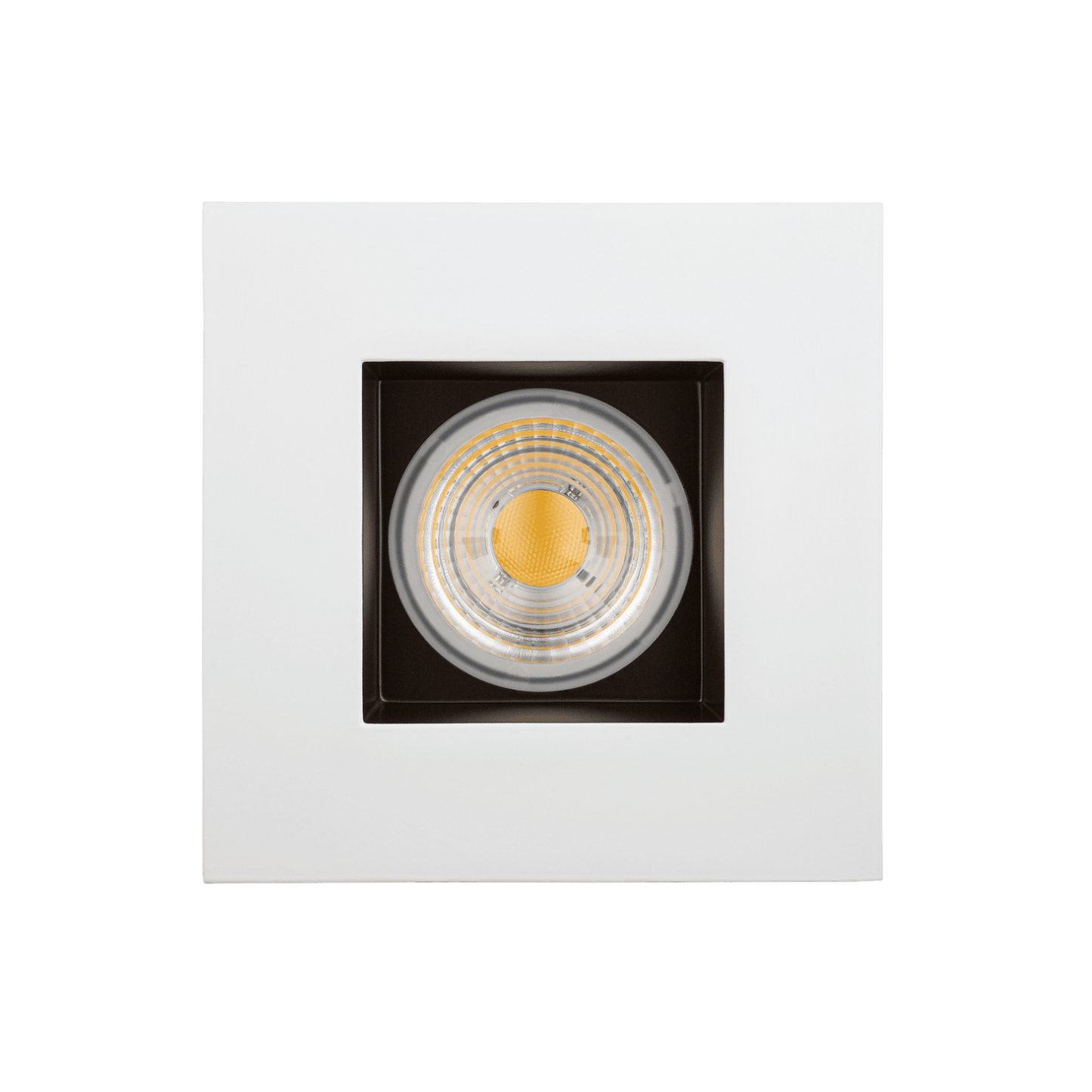 P-5071 4 Inch Square 2-Tone Smooth 15W 1100 Lumens 5CCT Recessed Light