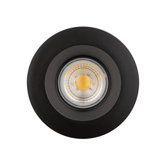 P-5754 4 Inch Round Black Smooth 15W 1100 Lumens Soft White 27k Recessed Light