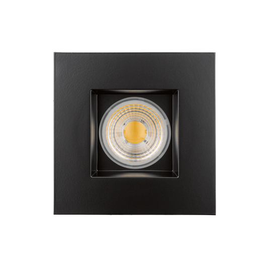 P-5086 4 Inch Square Black 15/22W,1600/2400 Lumens 5CCT Recessed Light