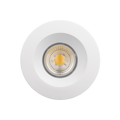 P-5770 4 Inch Round White Baffle 15W 1100 Lumens Warm White 3K Recessed Light