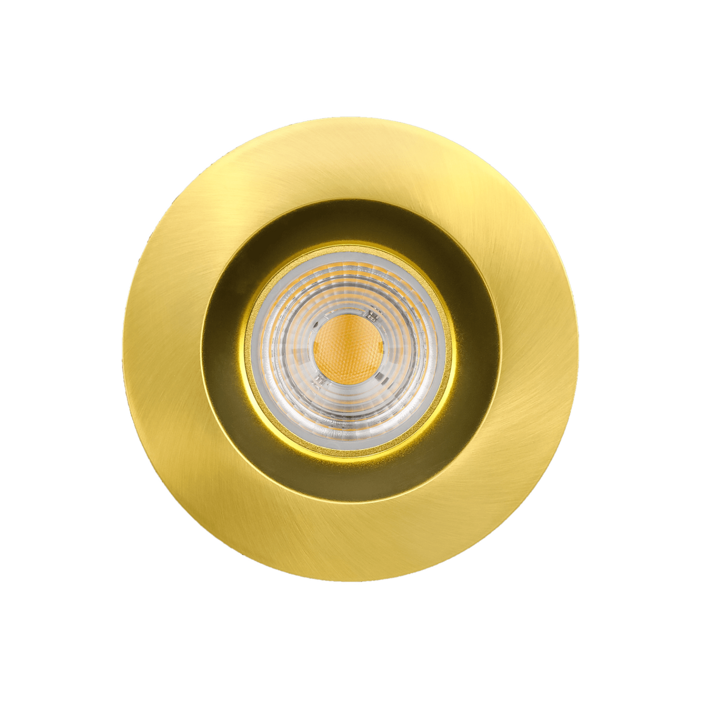 P-5748 4 Inch Round Brushed Brass 15/22W,1600/2400 Lumens 5CCT Recessed Light