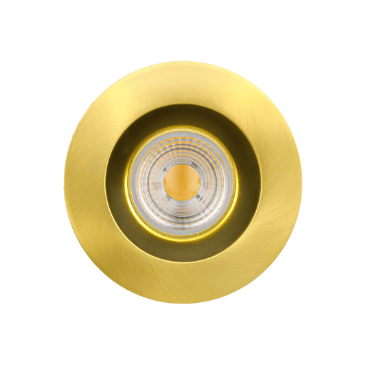 P-5744 4 Inch Round Brushed Brass 15W 1100 Lumens 5CCT Recessed Light