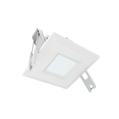 P-5836 3 Inch Square White 6W 400 Lumens Warm White 3000k Slim Light