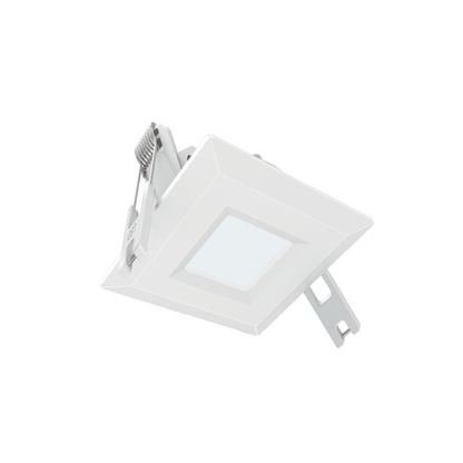 P-5837 3 Inch Square White 6W 400 Lumens Cool White 4100K Slim Light