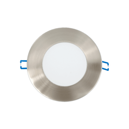 P-5872 3 Inch Round Brushed Nickel 8W 500 Lumens 5CCT Slim Ultra-Thin Light