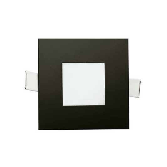 P-5875 3 Inch Square Black 8W 500 Lumens 5CCT Slim Ultra-Thin Light
