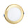 P-5879 4 Inch Round Brushed Brass 12W 1000 Lumens 5CCT Slim Ultra-Thin Light
