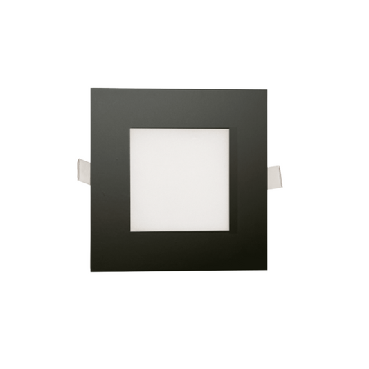 P-5885 5 Inch Square Black 15W 1100 Lumens 5CCT Slim Ultra-Thin Light